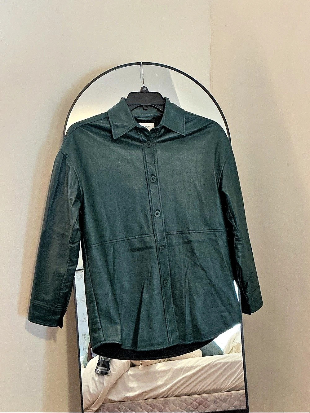 Babaton Pelli Shirt Jacket Green Size 2XS